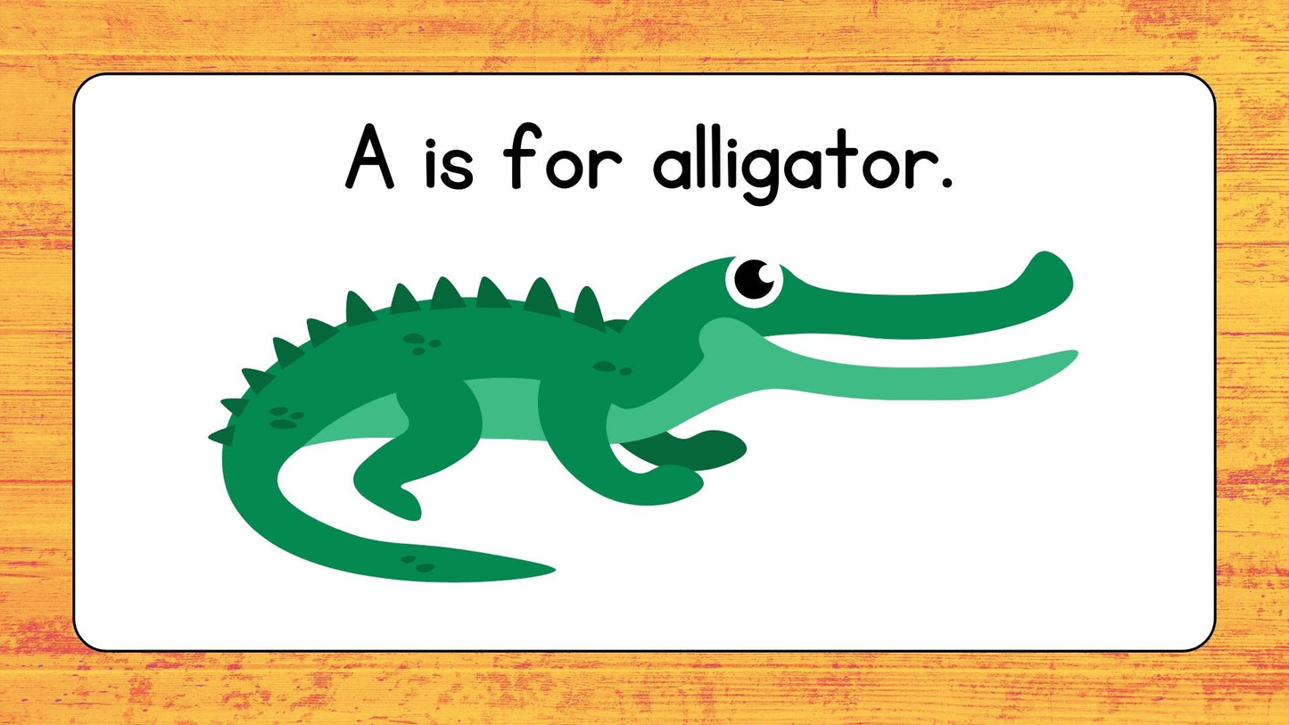 Fun Cartoon Alphabet – A to Z Animals with Voice