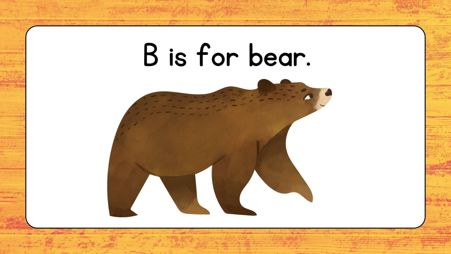 Fun Cartoon Alphabet – A to Z Animals with Voice