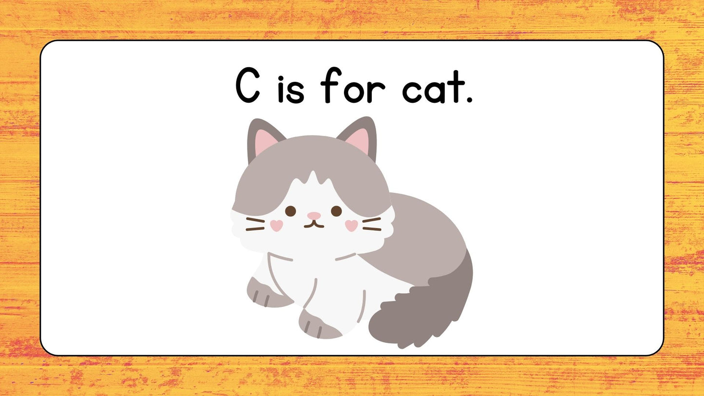 Fun Cartoon Alphabet – A to Z Animals with Voice