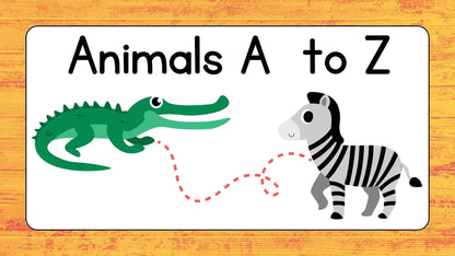 Fun Cartoon Alphabet – A to Z Animals with Voice