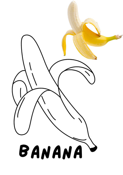 Printable Fruit Coloring eBook for Children