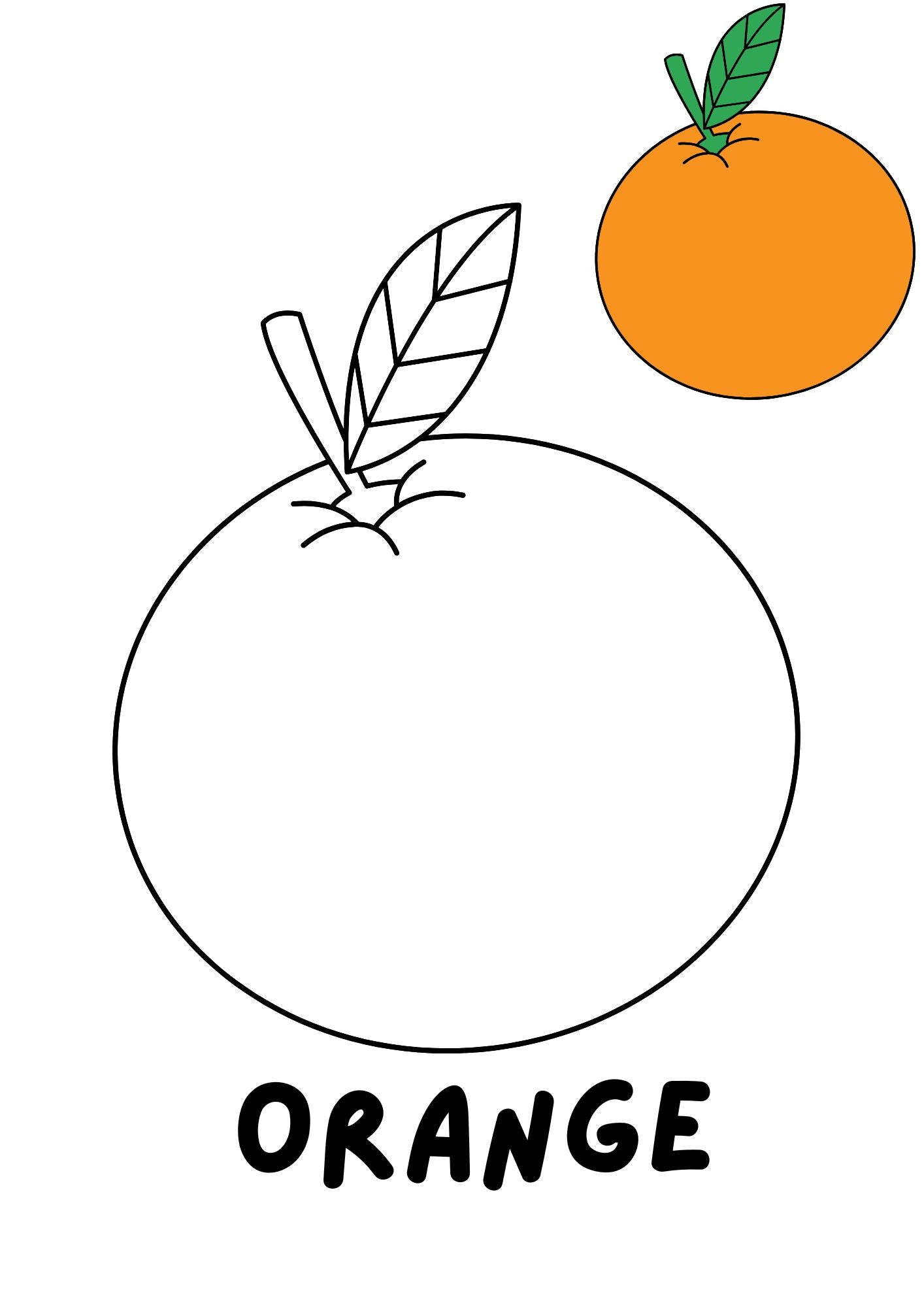 Printable Fruit Coloring eBook for Children