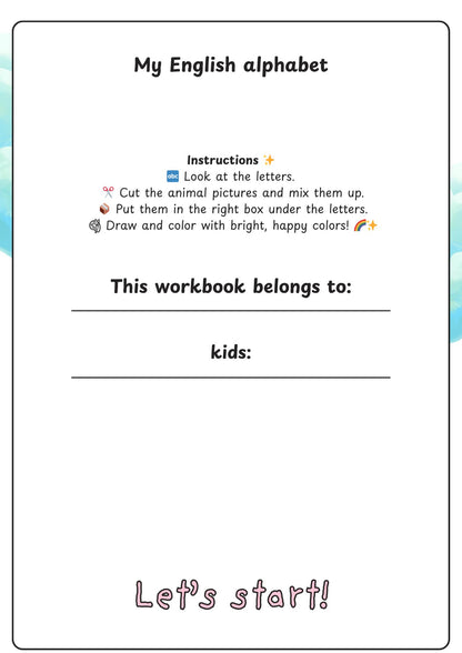 ABC Animal Alphabet – Coloring & Tracing Book for Kids