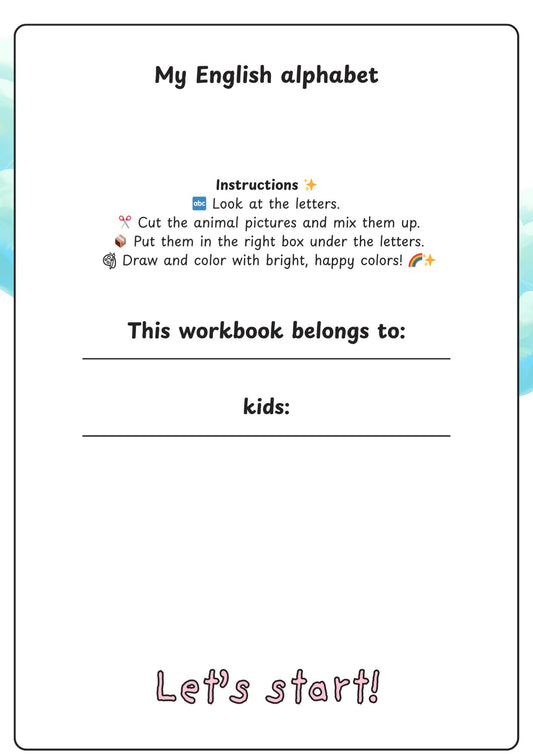 ABC Animal Alphabet – Coloring & Tracing Book for Kids